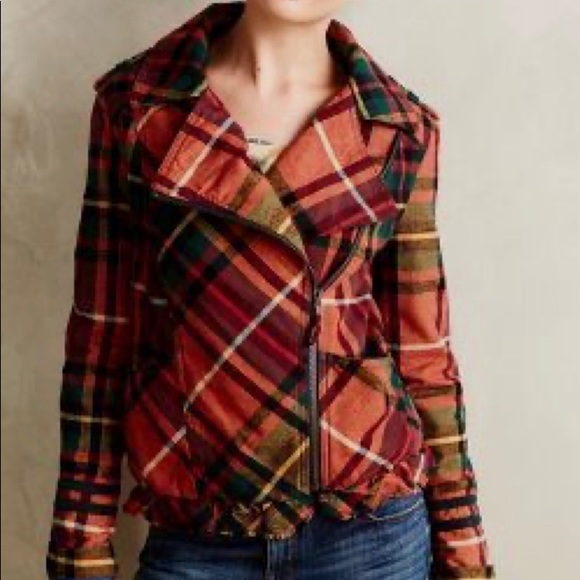 Anthropologie Jackets & Blazers - Plaid jacket🍁🧡🌻